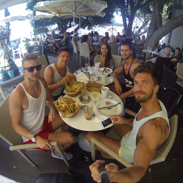 Families and groups enjoying Sintrivani cafe and restaurant in Kos Town